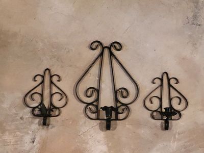 1970's Sconces 3 Set