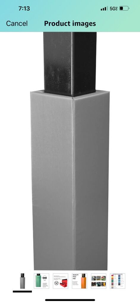 Safeft Pole Pad, For Square Pole Only, 6 Feet Tall