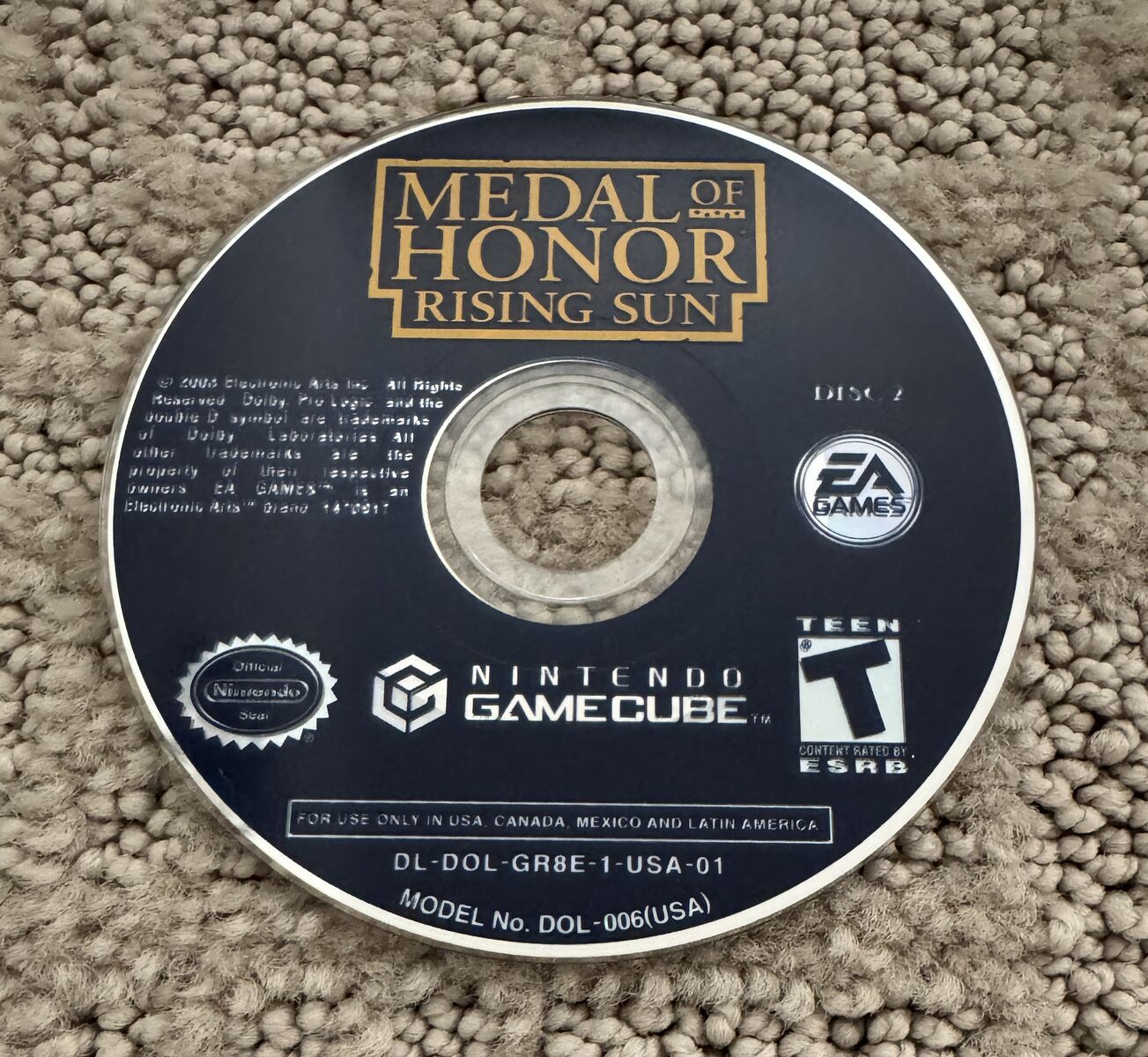 Medal of Honor Rising Sun GameCube