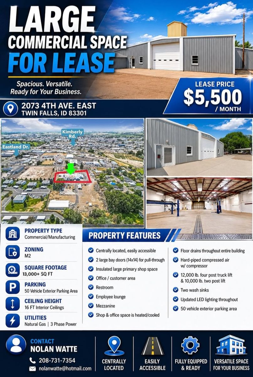Large commercial Warehouse/Manufacturing