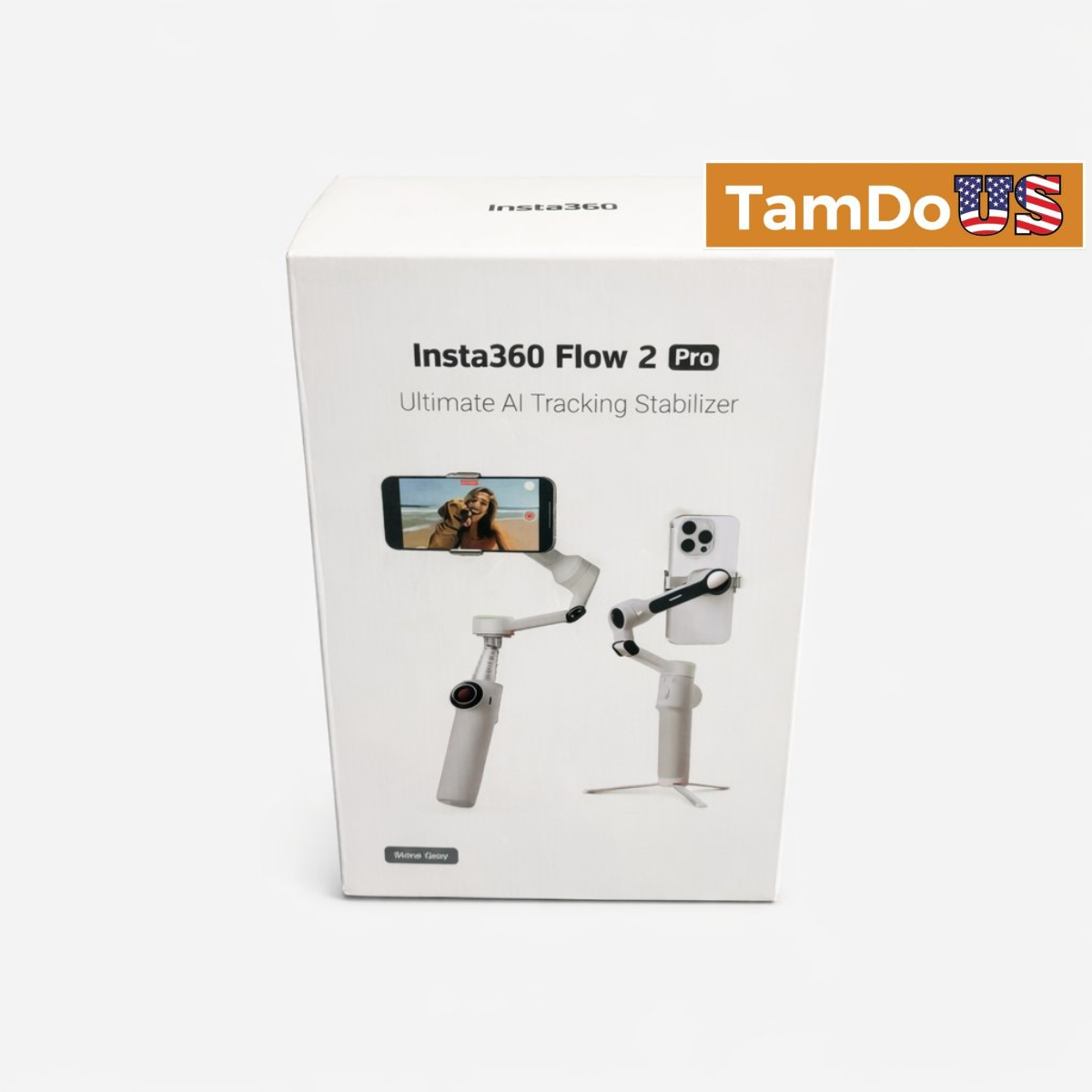 Insta360 Flow 2 Pro Ultimate AI Tracking Smartphone Stabilizer Gimbal Stone Gray
