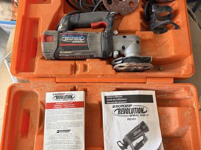 ROTOZIP Revolution REV01 Spiral Saw Rotary Tool Kit with Case & Manuals