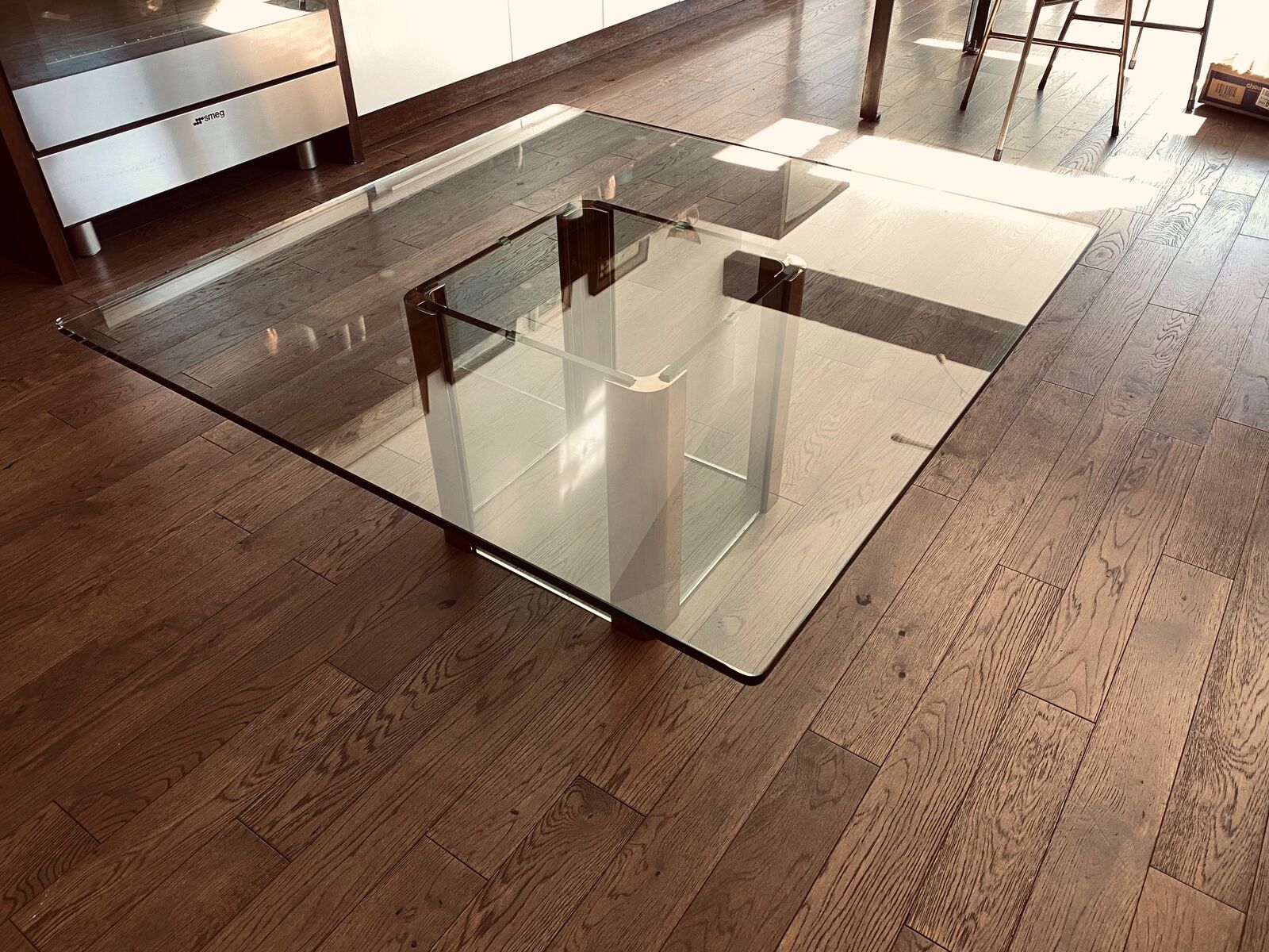 Vintage 1970's Leon Rosen Brass & Glass 'Pace' Coffee Table