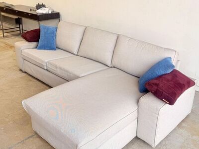 White/Grey Sectional Couch