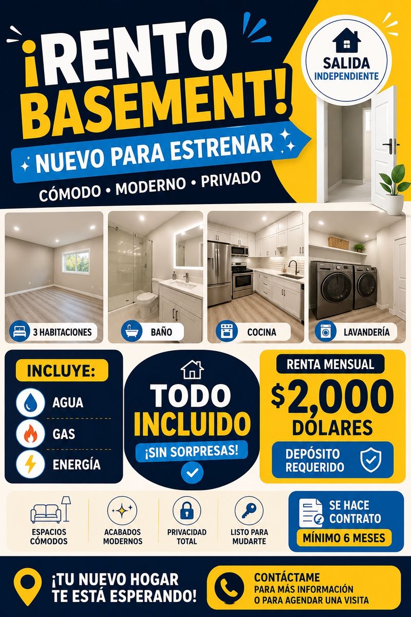 I rent a 3-bedroom apartment