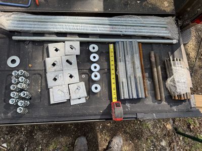 Foundation bolts and nuts