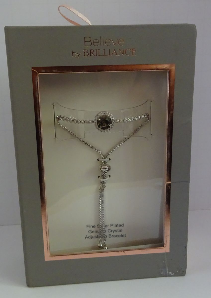 Believe by Brilliance Blue Crystal Bracelet