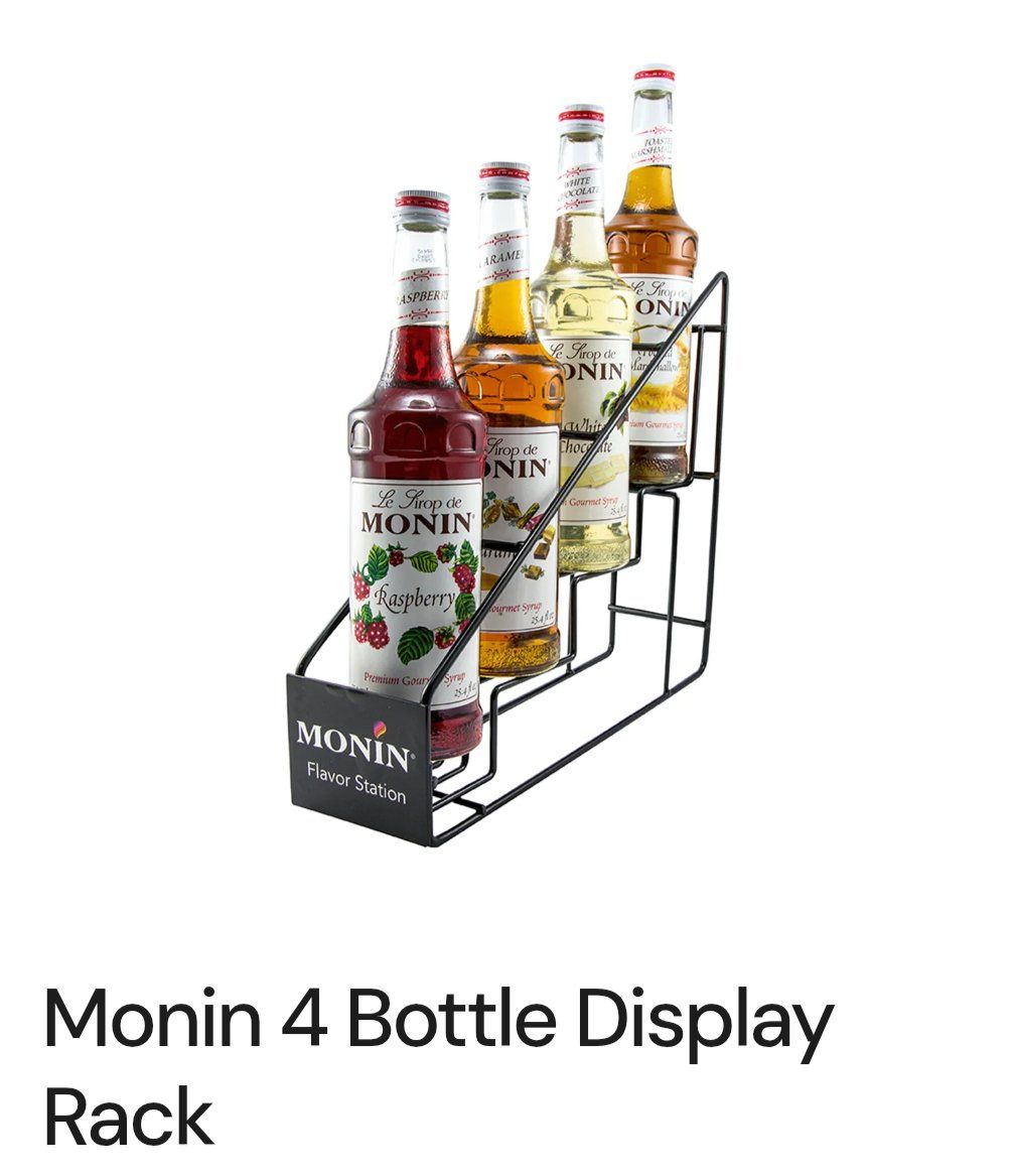 New in Box 4 Tier Metal Drink Flavor Station