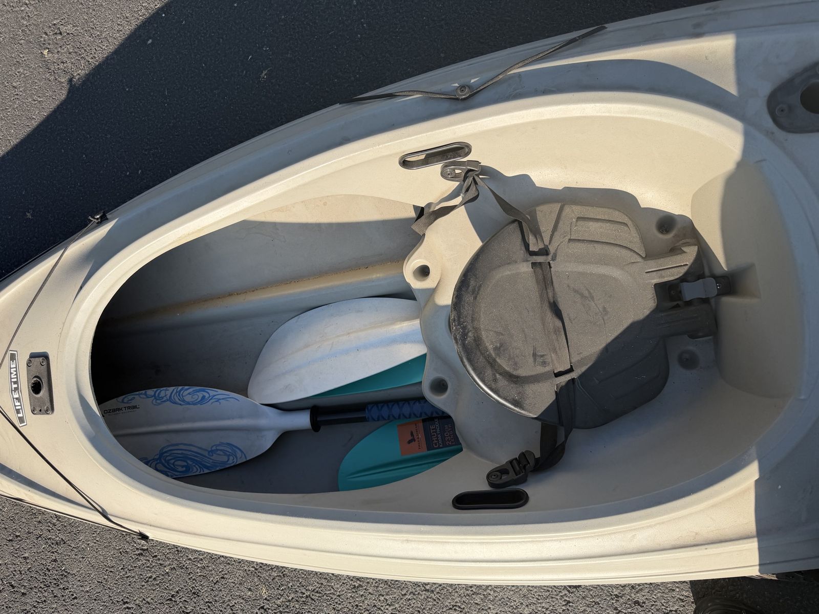 Lifetime Payette Angler Sit-Inside Fishing Kayak with Paddles