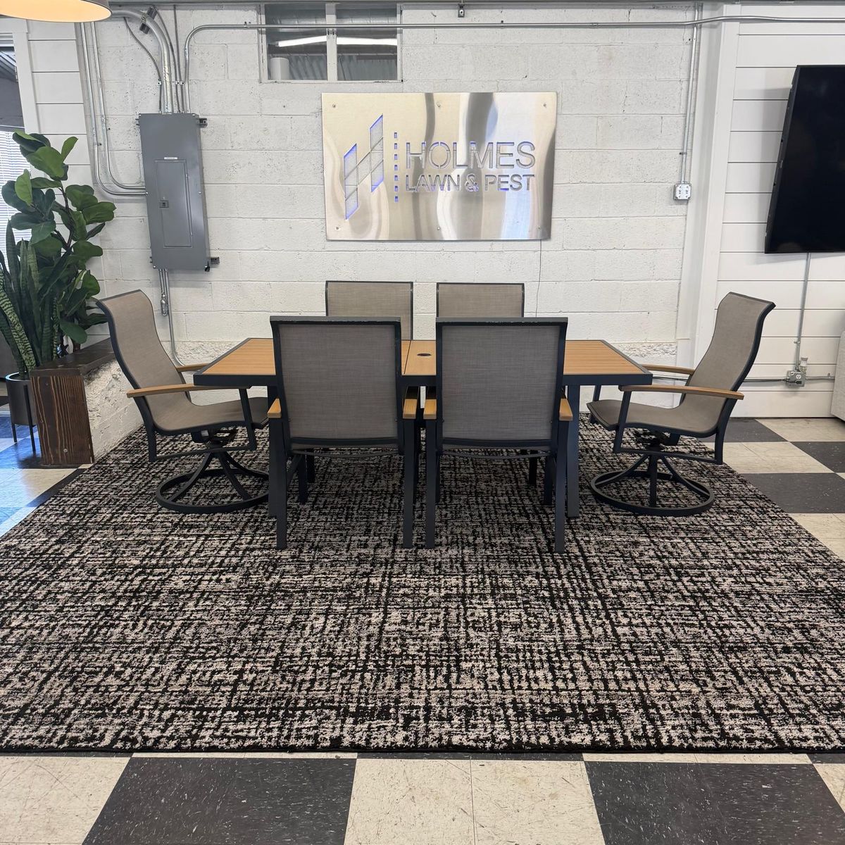 COSTCO SUNVILLA WILLS 7-PIECE SLING OUTDOOR PATIO DINING SET!!