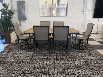 COSTCO SUNVILLA WILLS 7-PIECE SLING OUTDOOR PATIO DINING SET!!