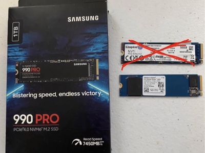 Various NVMe M.2 SSD Drives