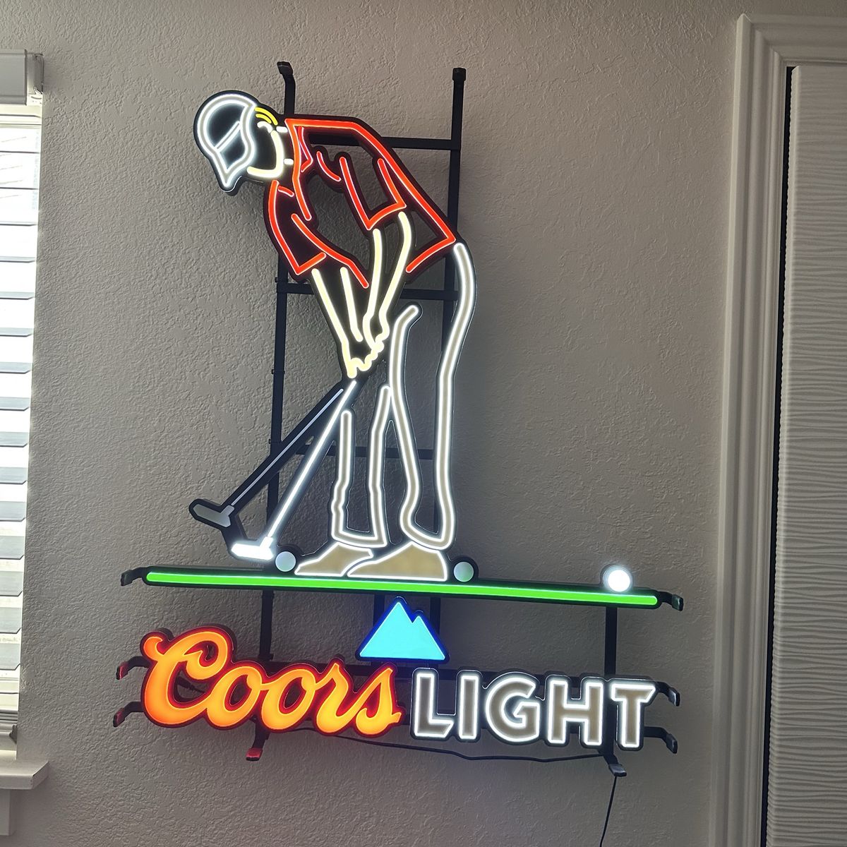 Coors Light Neon Wall Sign