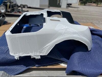 ezgo/cushsman rxv golf cart rear body assembly 650353G0038 (2016-2025)