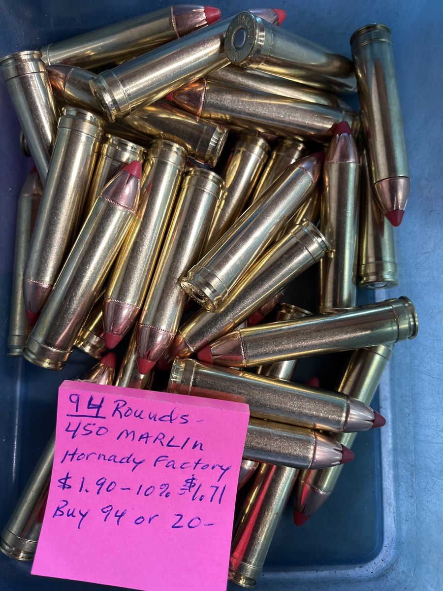 450 Marlin New Ammo.