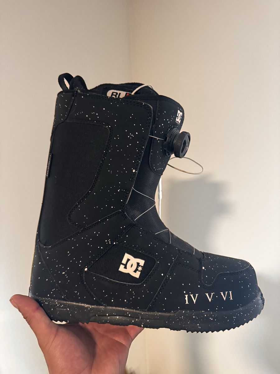 DC Snowboard Boots BOA - IV V VI - Black/White Speckle - Men's Size Large