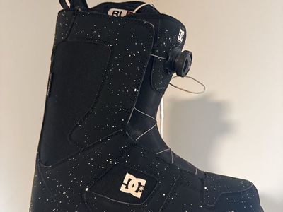 DC Snowboard Boots BOA - IV V VI - Black/White Speckle - Men's Size Large