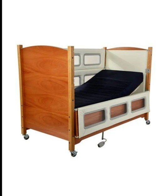 SleepSafe SleepSafer Twin Tall Hi/Lo Foundation Bed - Adaptive Specialties - Wooden Safety Bed Free ready to load works great