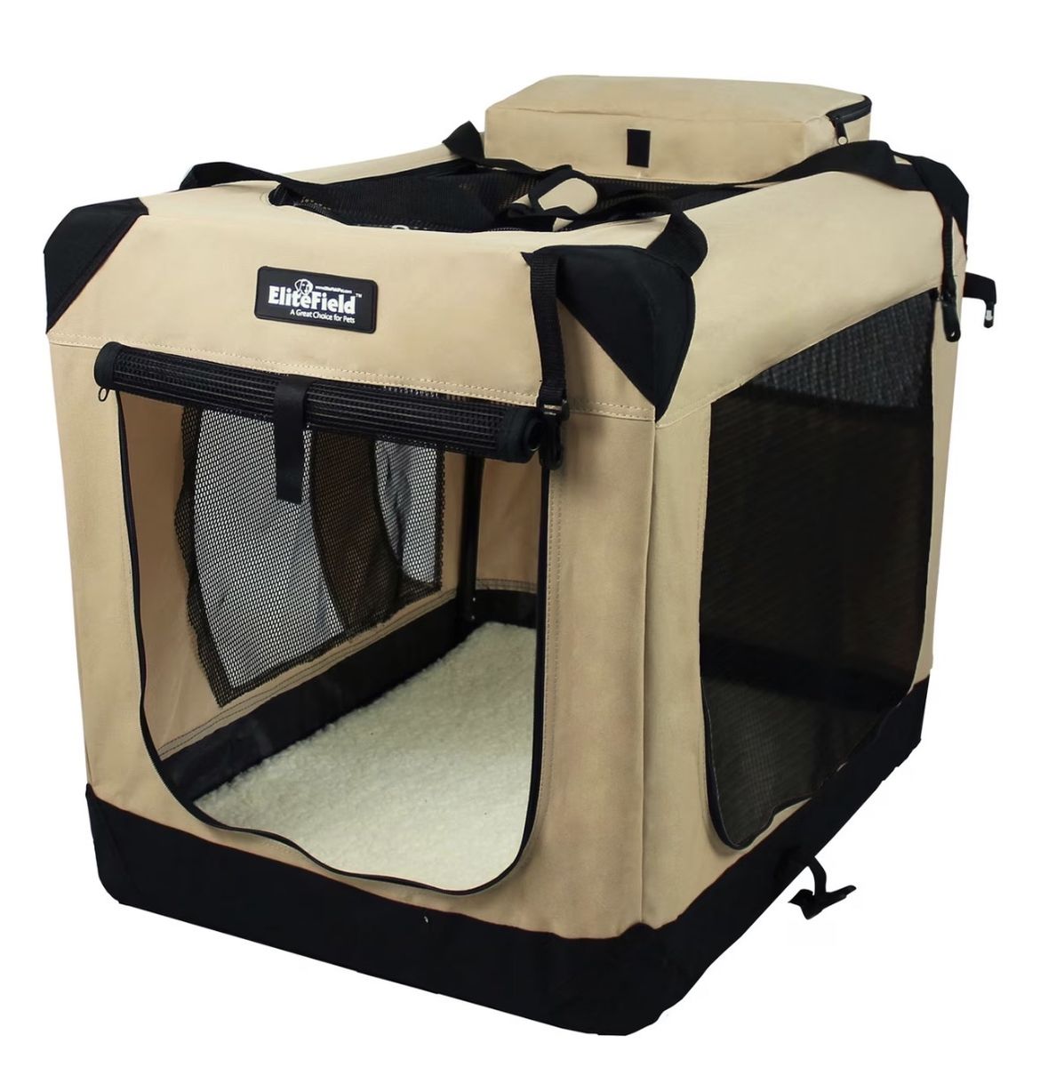 EliteField 3-Door Collapsible Dog Crate