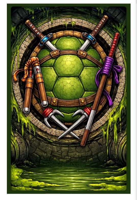 MTG Sleeves, TMNT Card Sleeves MTG&TCG, Compatible with Magic the Gathering
(66mm x 92mm)103ct Standard Size S