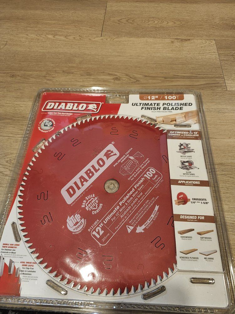 12" Diablo miter saw blade