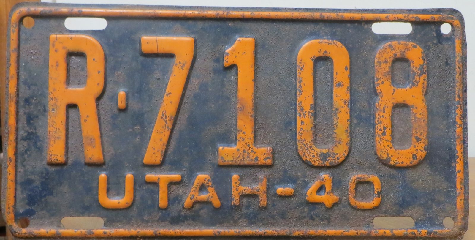 1940 Utah Passenger License Plate