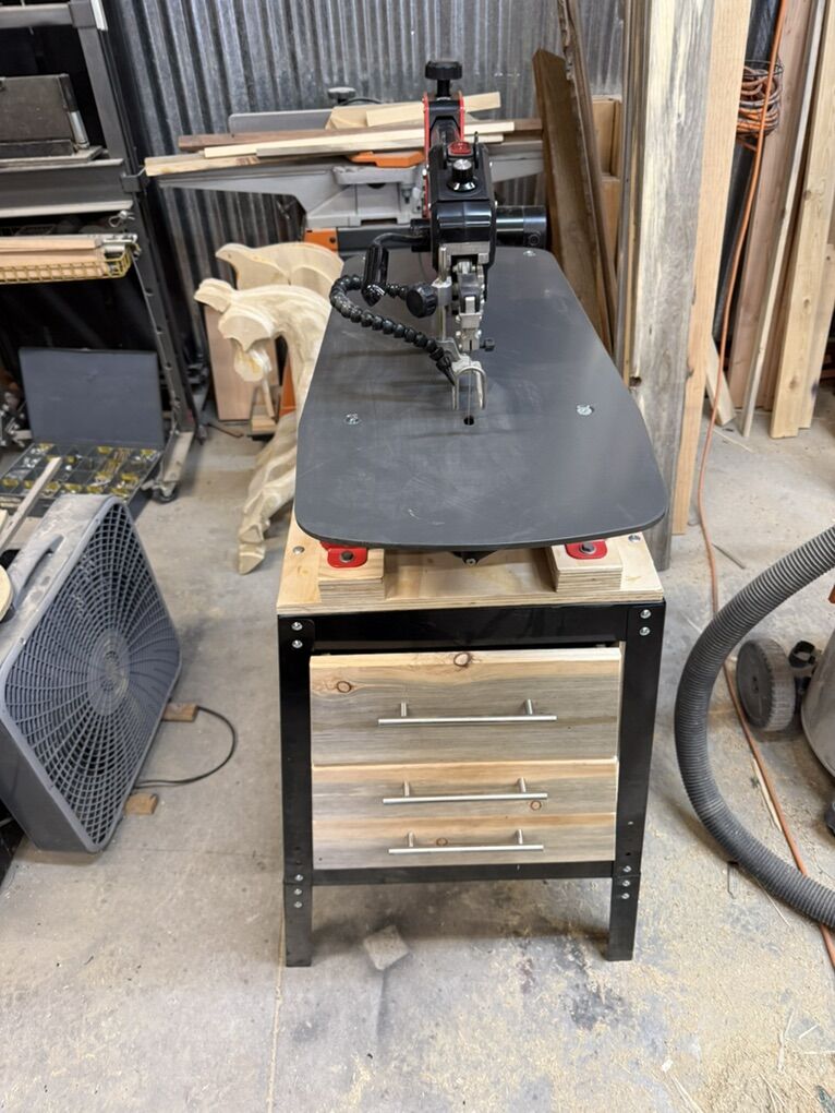 BAUER 22 in. Variable-Speed Scroll Saw package