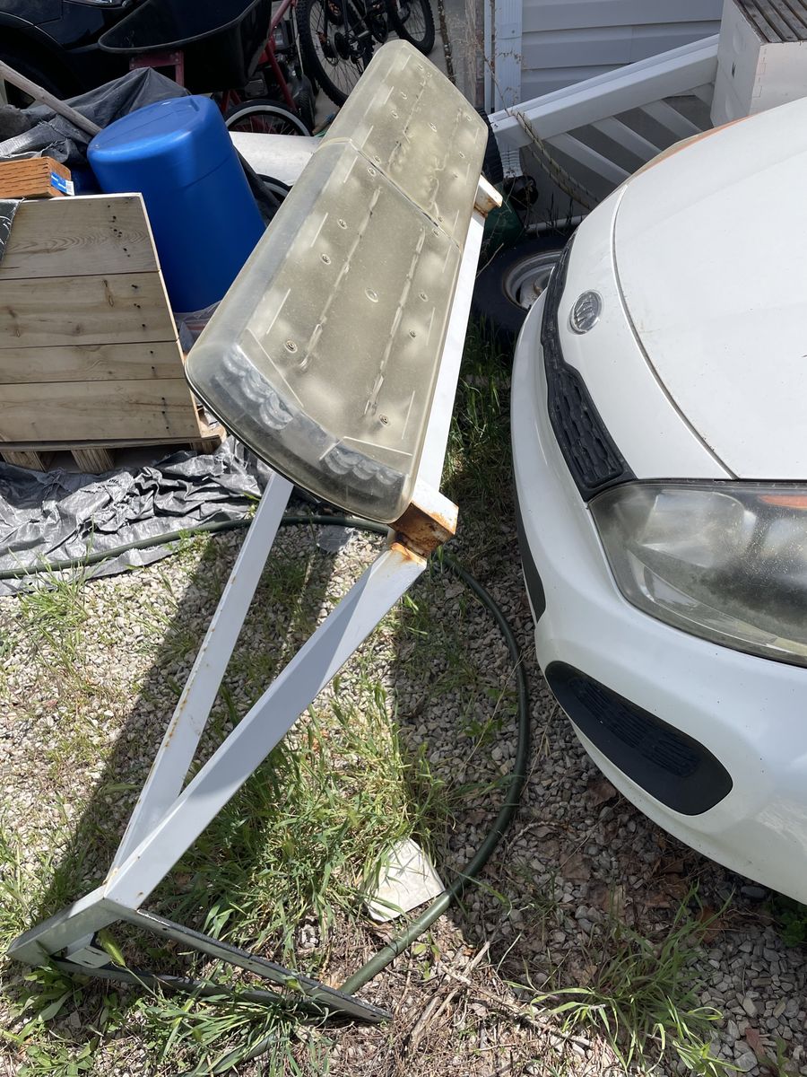 Amber lights and rack