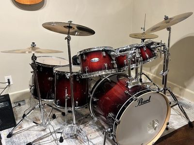 Pearl Decade Maple 6-Piece Drum Kit – Gloss Deep Red Burst