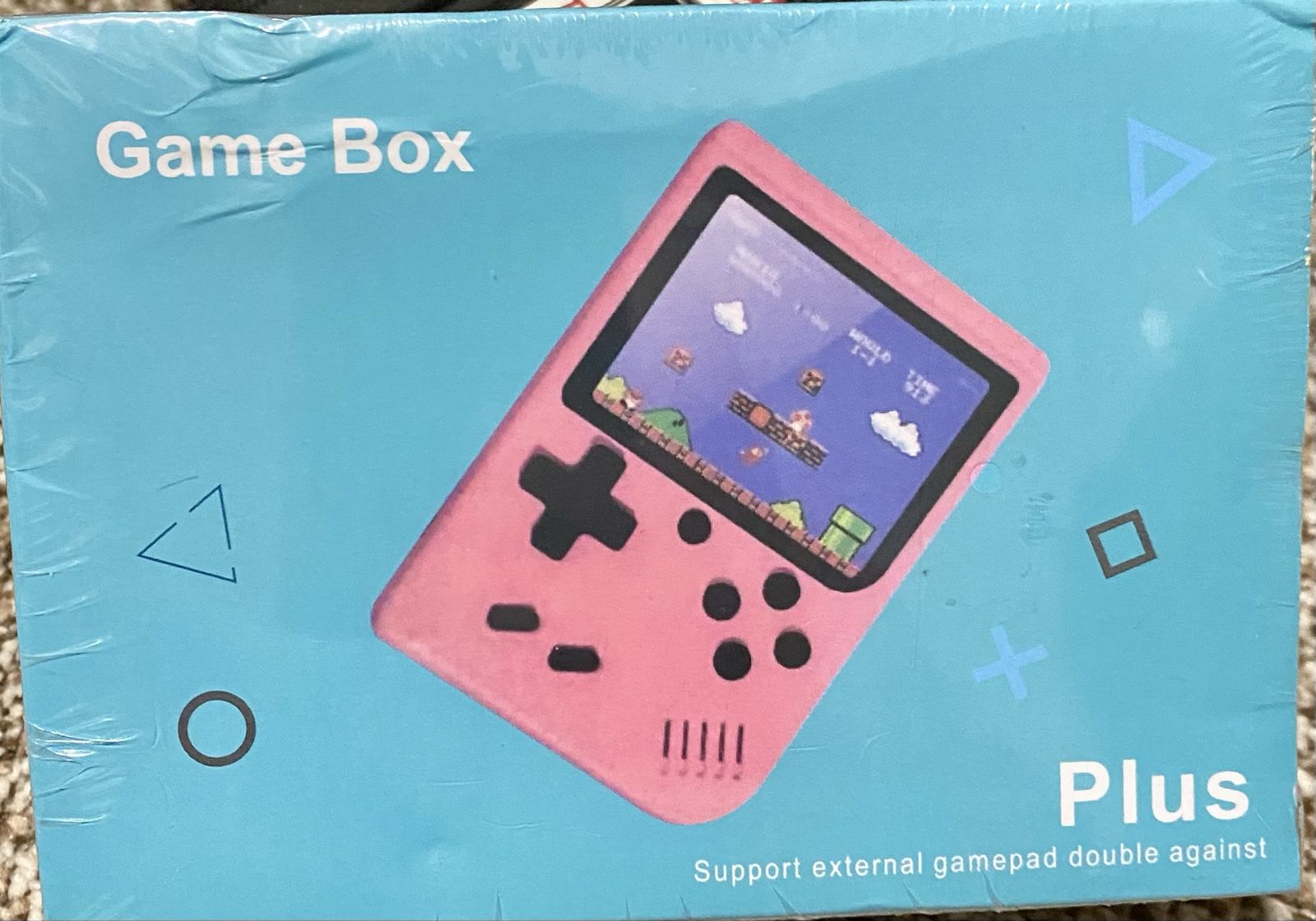 Game Box Plus 500-in-1 Retro Handheld Console – Pink – New Sealed