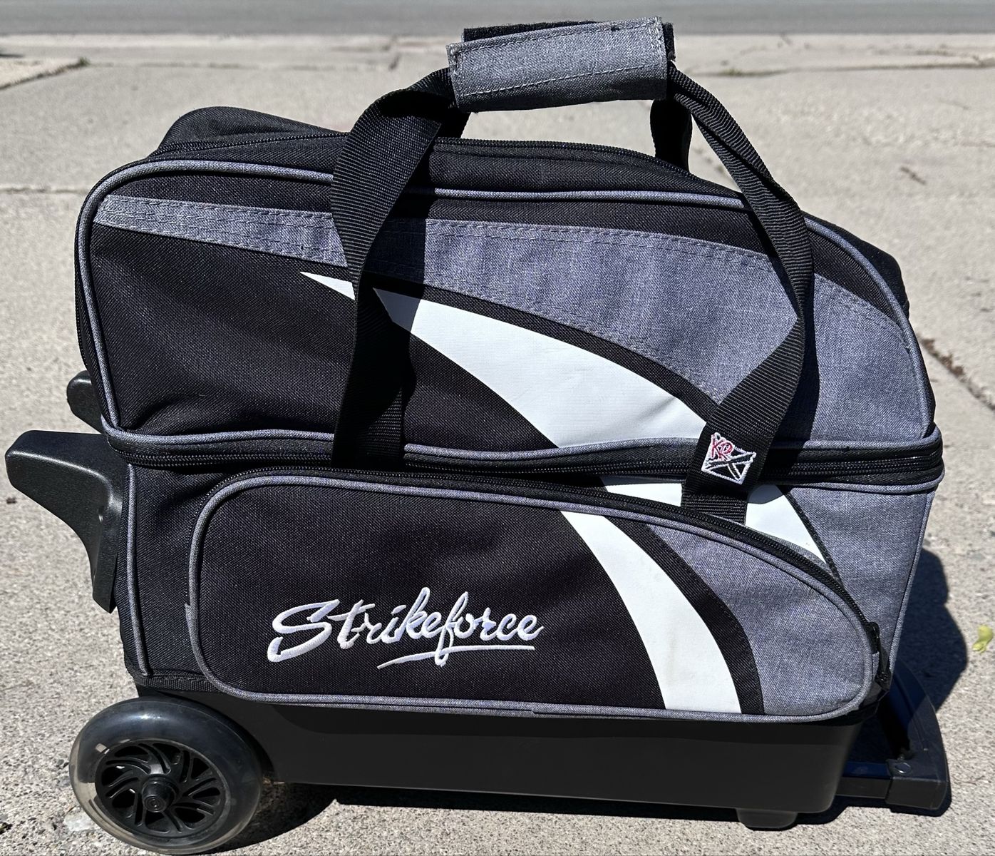 Strikeforce KRX Rolling Bag For Two Bowling Balls