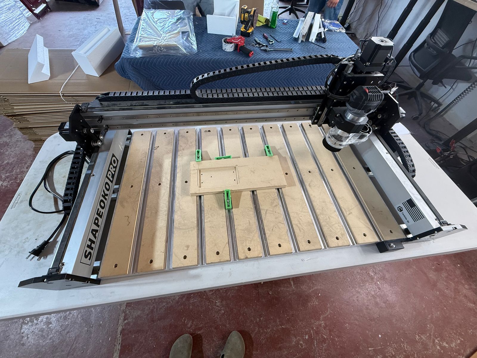 Shapeoko Pro XL CNC Router + Carbide Compact Router — only ~10 hours use