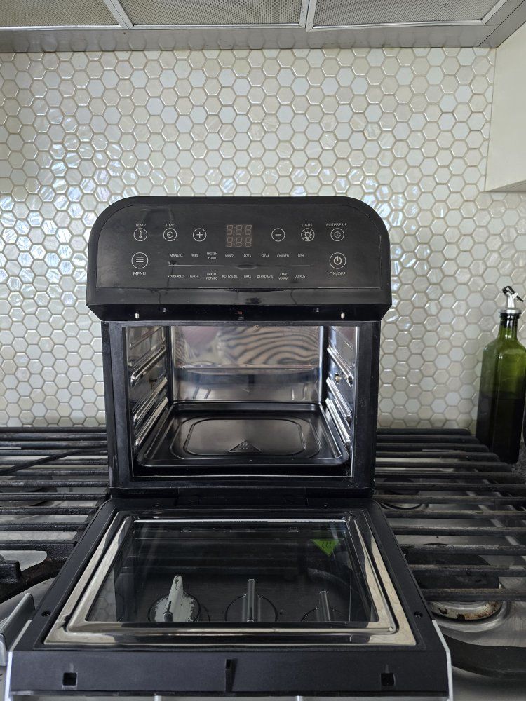 Digital Air Fryer Oven with Rotisserie and Accessories
