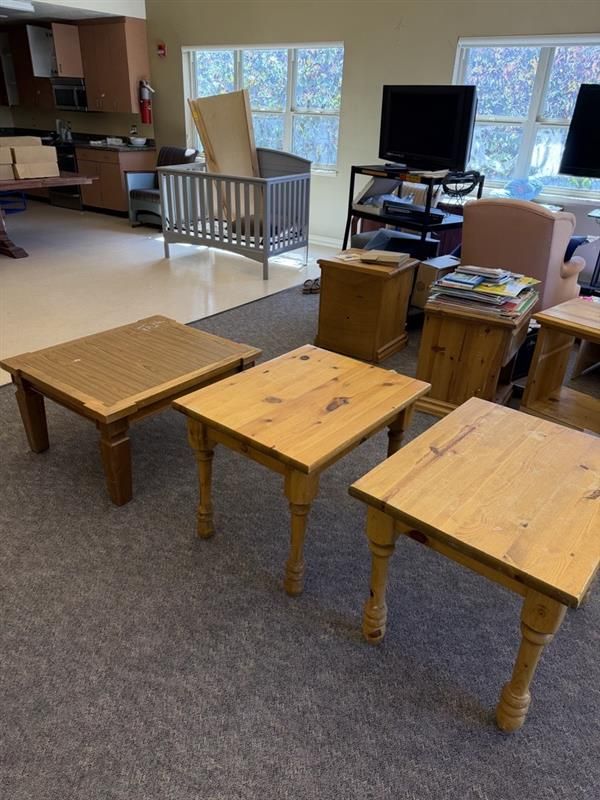 3 Wooden End Table / Side Table - Classic Style