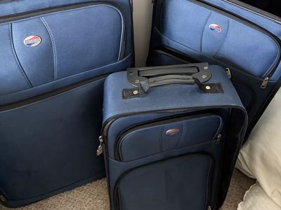 American Tourister Blue Softside Luggage Set - 3 Pieces
