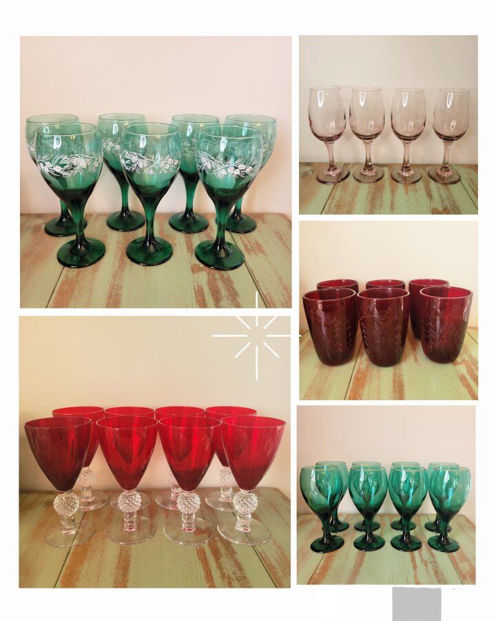 Vintage Glassware – Multiple Sets Avail.