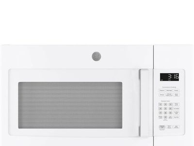 New! White 1.6 cu ft Over-the-range Microwave Oven