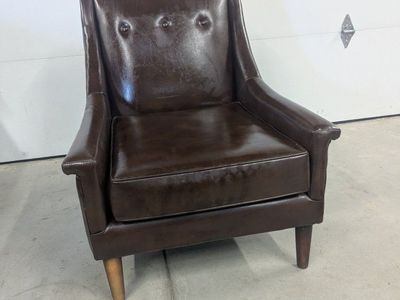 Modern Accent Chair Dark Brown