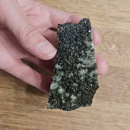 Sparkly Epidote and Quartz Mossy Crystal