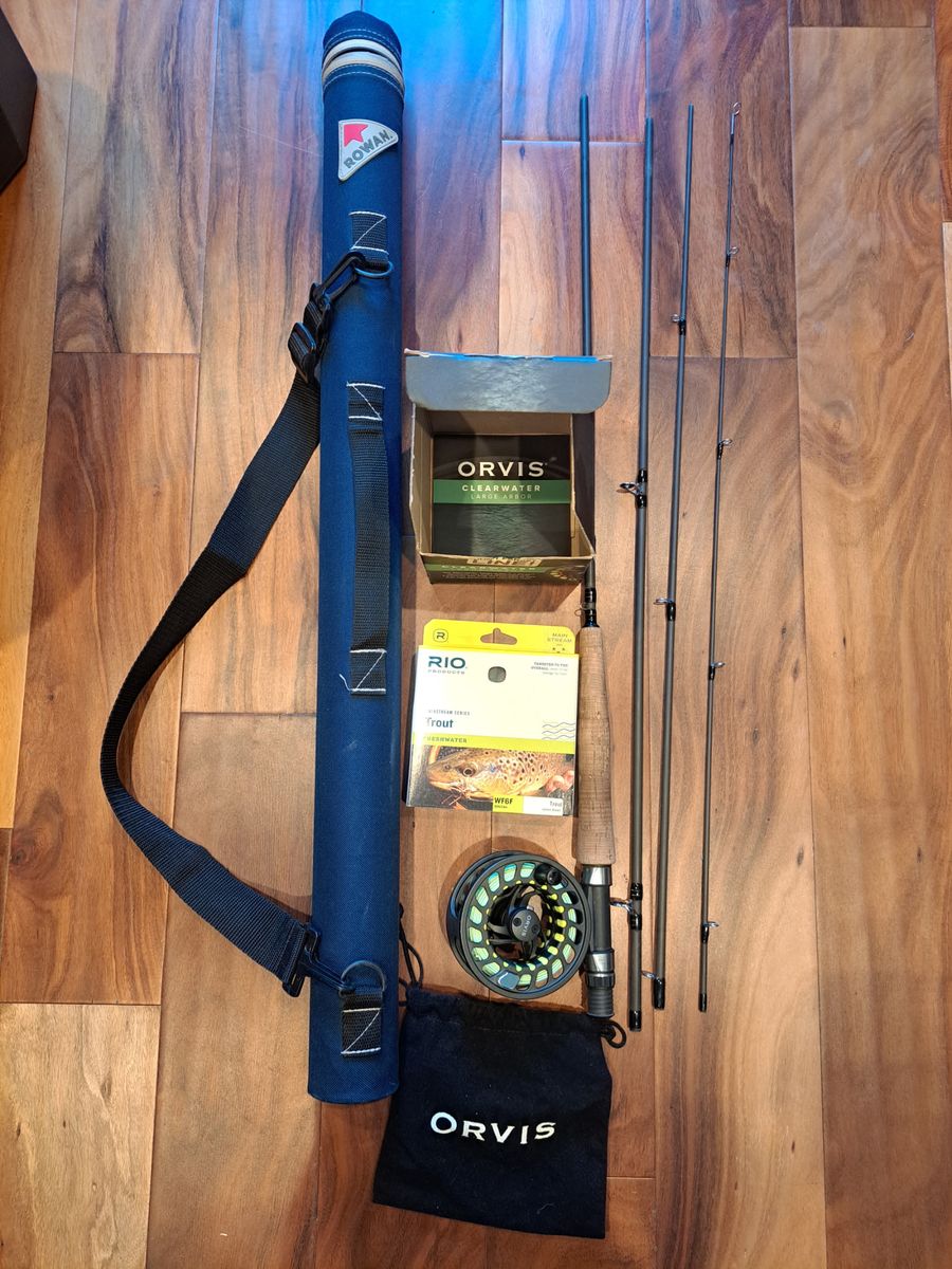 High End Orvis Reel with Cortland fly fishing rod
