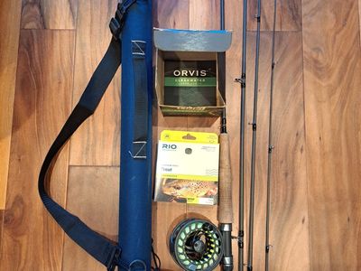 High End Orvis Reel with Cortland fly fishing rod