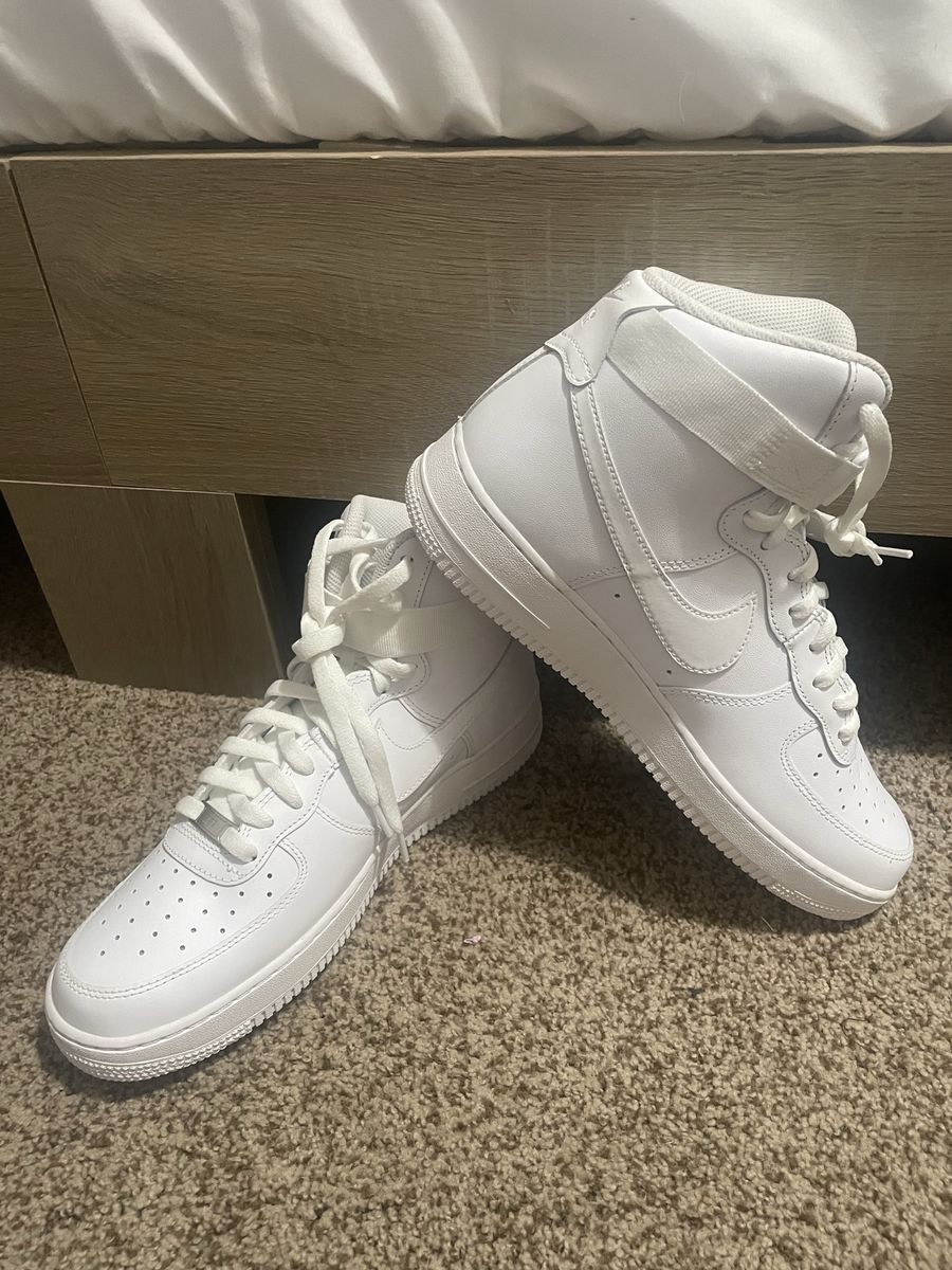 BRAND NEW Nike Air Force 1 High All White AF1 Sneakers