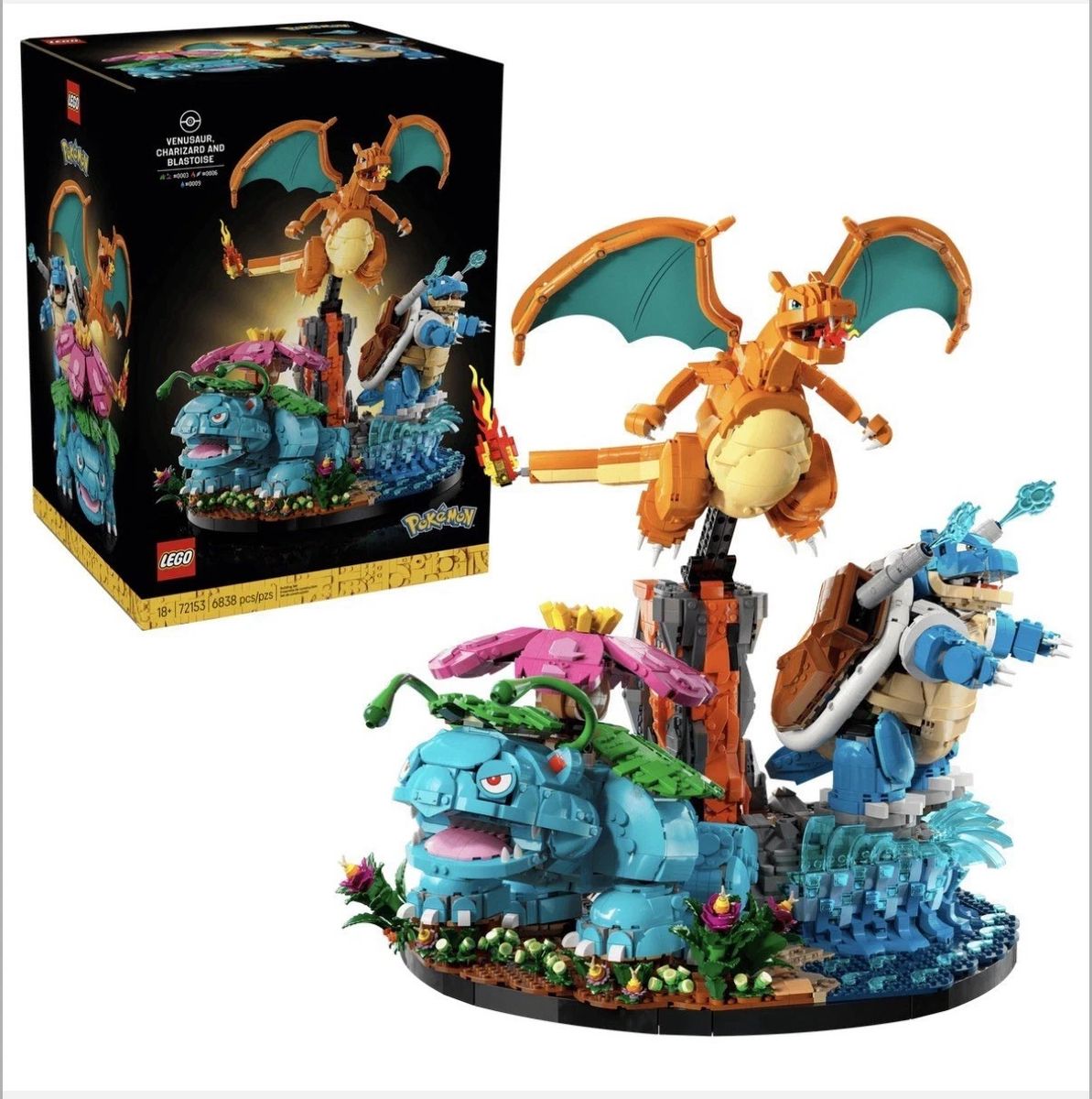 LEGO 72153 Venusaur, Charizard and Blastoise - New/Sealed Pokemon