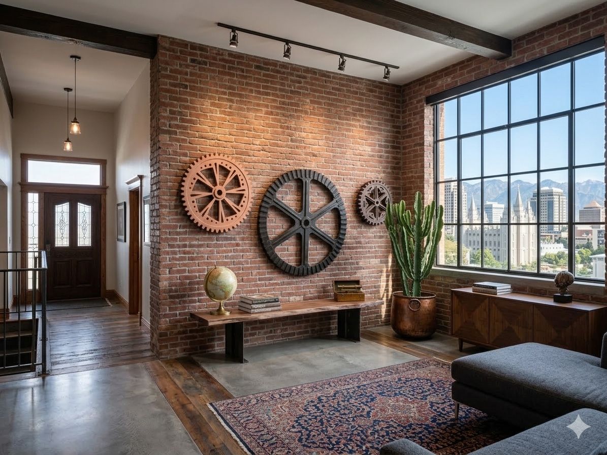 3 Piece industrial Gear Wall Sculpture -HUGE