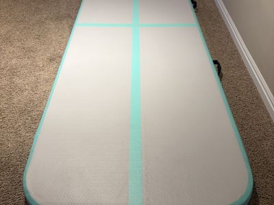 Inflatable 10-Feet Air Track Gymnastics Tumbling Mat with Electric Pump and Accessories