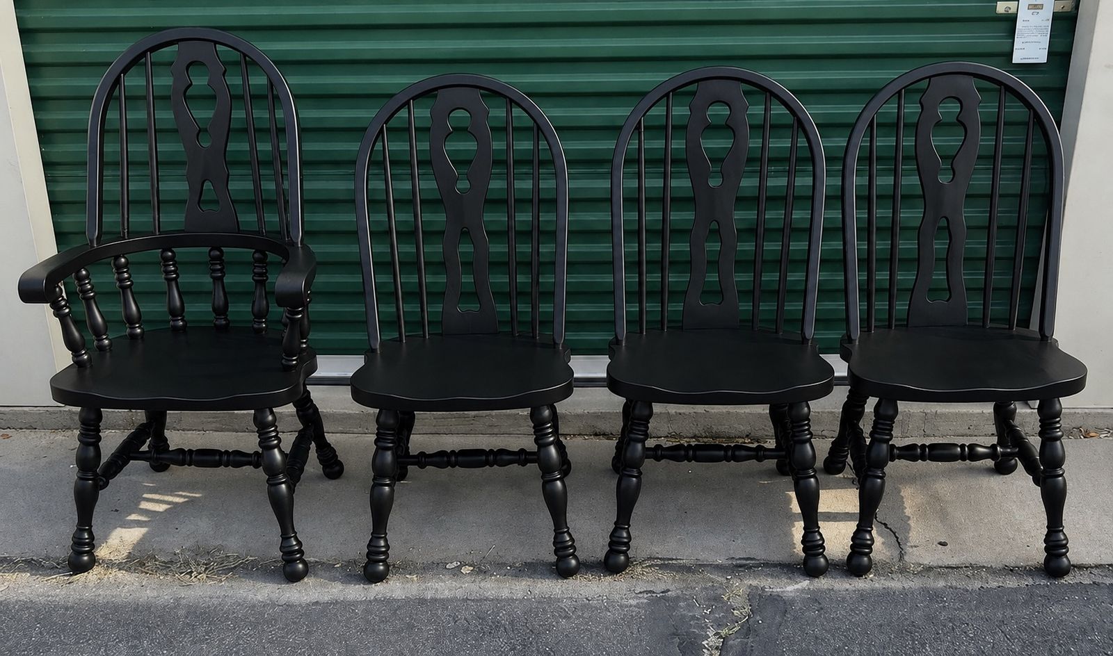 Vintage Cochrane Windsor Farm Style Dining Chairs (Set Of 4)