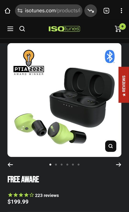 ISOtunes Free Aware Noise-Isolating Earbuds