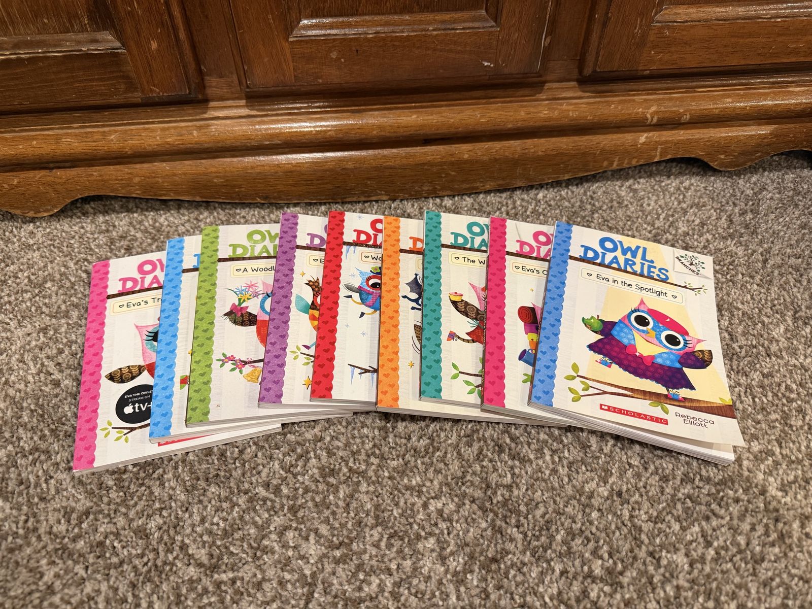 Owl Diaries Book Set by Rebecca Elliott - 9 Paperback Books, Scholastic Branches Collection