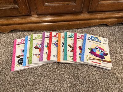 Owl Diaries Book Set by Rebecca Elliott - 9 Paperback Books, Scholastic Branches Collection