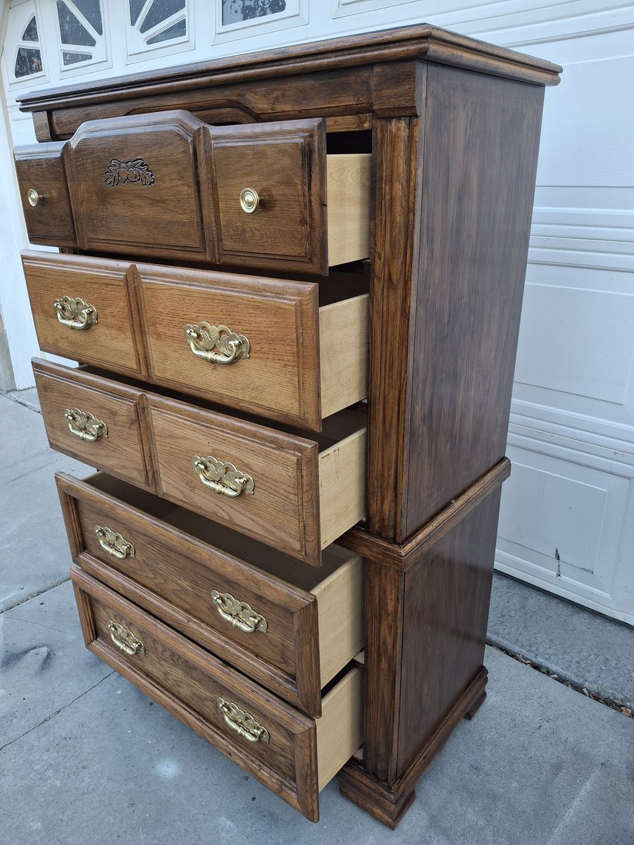 extra tall/large all wood 5 drawers dresser/renante